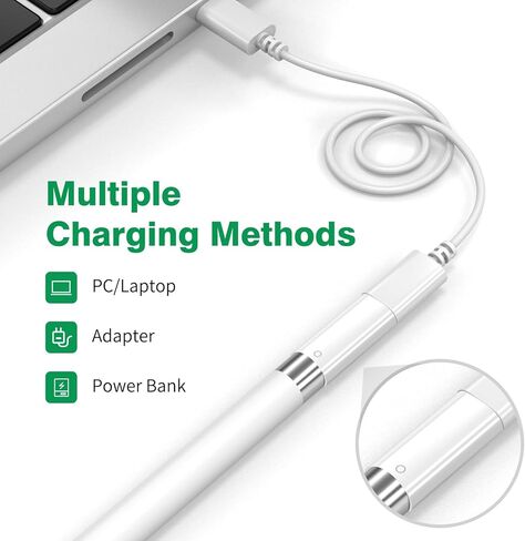 iMangoo 2 حزمة محولات كابل شحن البرق لقلم Apple Pencil الجيل الأول غطاء بديل مغناطيسي من السيليكون حامل غطاء واقي لجهاز iPad Air iPencil Pen أنثى إلى موصل شاحن أنثى in Kuwait