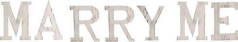 NA Large G Sign Wall Decor Letters Wood Distressed White Letters DIY Block Words Sign Alphabet Free Standing Hanging for Home Bedroom Office Wedding Party (G) in Saudi Arabia
