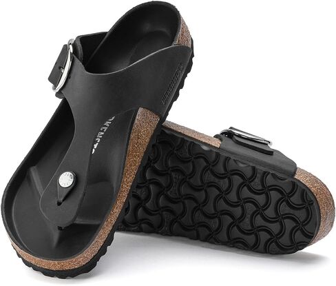 Birkenstock Women's Gizeh Big Buckle Sandals, Black, 9 Medium US in Saudi Arabia