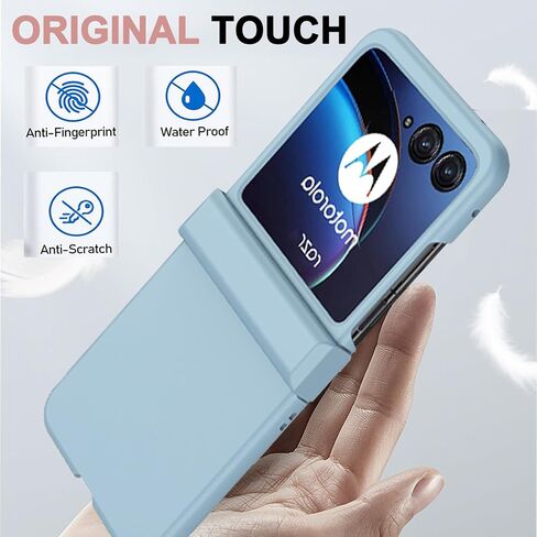 حافظة قلاب متوافقة مع NINKI لهاتف Motorola Moto Razr 2024 مع واقي مفصلي، حافظة Motorola Razr 50، حافظة هاتف Moto Razr 2024 صلبة رفيعة لهاتف Moto Razr 50 2024 Motorola Razr 2024 باللون الأسود in Kuwait