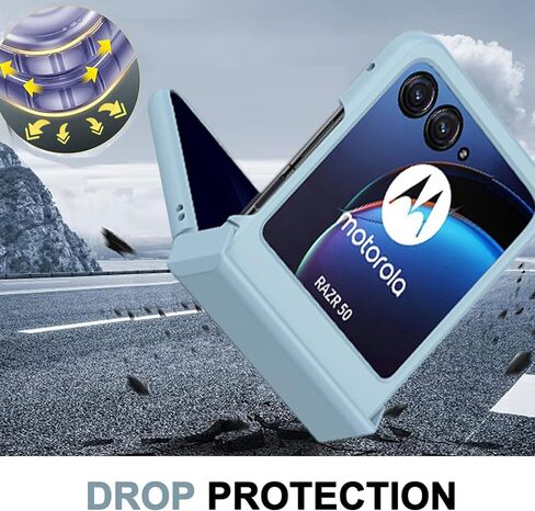 حافظة قلاب متوافقة مع NINKI لهاتف Motorola Moto Razr 2024 مع واقي مفصلي، حافظة Motorola Razr 50، حافظة هاتف Moto Razr 2024 صلبة رفيعة لهاتف Moto Razr 50 2024 Motorola Razr 2024 باللون الأسود in Kuwait