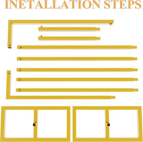 Wokceer Metal Heavy Duty Backrop Stand Square 8x8FT Adjustable Pipe and Drape Kit White Photo Booth Stand for Wedding Ceremony Birthday Party Photography Exhibition Celebration in Saudi Arabia