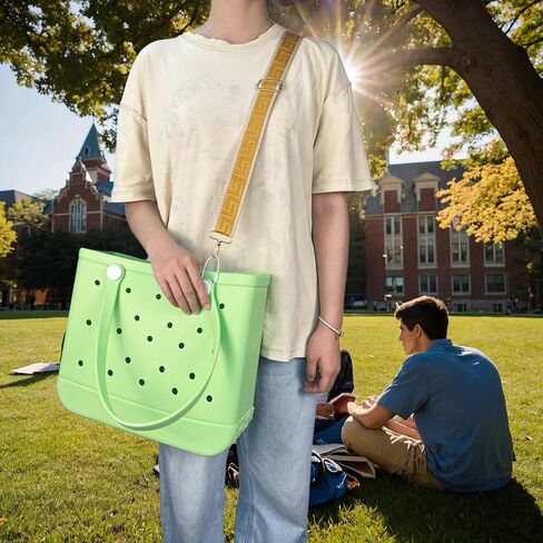 Wide Shoulder Adjustable Removable Straps With Hoop For Bogg Bag Accessories and Purse Tote Rubber Beach Bag in Kuwait