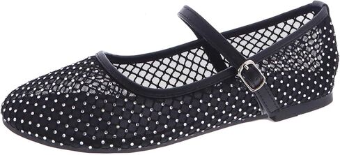 TruFox Women's Mesh Ballet Flats Buckle Strap Comfortable Ballerina Shoes Flats in Saudi Arabia