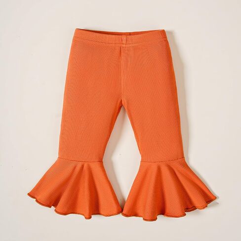 Baby Girl Halloween Outfit Pumpkin Romper+Flared Pants Infant Fall Clothes 0-18M in Saudi Arabia