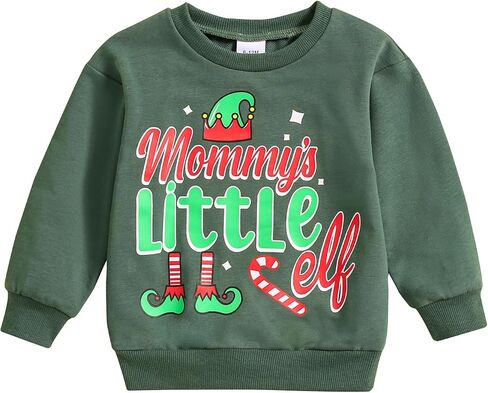 Thorn Tree Toddler Boys Girls Christmas Sweatshirt Long Sleeve Pull On Sweater Unisex Little Kids Fall Winter Clothes in Kuwait