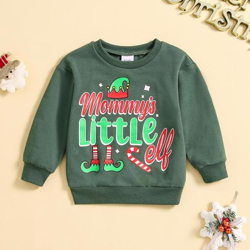 Thorn Tree Toddler Boys Girls Christmas Sweatshirt Long Sleeve Pull On Sweater Unisex Little Kids Fall Winter Clothes in Kuwait