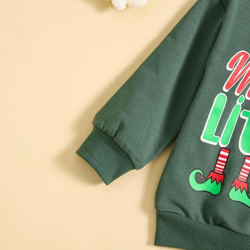 Thorn Tree Toddler Boys Girls Christmas Sweatshirt Long Sleeve Pull On Sweater Unisex Little Kids Fall Winter Clothes in Kuwait