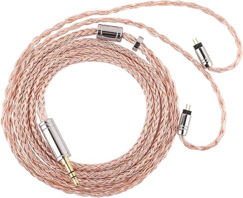 Linsoul Tripowin C-02 IEM Cable, 16 Core Silver-Plated Alloy Copper Earphone Cable, with PVC Jacket, 0.46 Low Impedance, HiFi Replacement Cable for Wired Earbuds (2Pin, 3.5mm) in Saudi Arabia