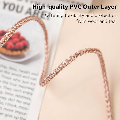 Linsoul Tripowin C-02 IEM Cable, 16 Core Silver-Plated Alloy Copper Earphone Cable, with PVC Jacket, 0.46 Low Impedance, HiFi Replacement Cable for Wired Earbuds (2Pin, 3.5mm) in Saudi Arabia