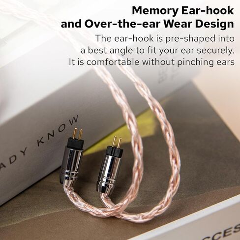 Linsoul Tripowin C-02 IEM Cable, 16 Core Silver-Plated Alloy Copper Earphone Cable, with PVC Jacket, 0.46 Low Impedance, HiFi Replacement Cable for Wired Earbuds (2Pin, 3.5mm) in Saudi Arabia