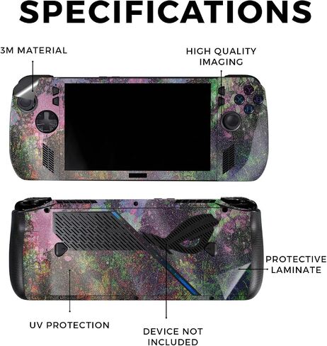 Skin Compatible with Asus ROG Ally X - Tech Web - Premium 3M Vinyl Protective Wrap Decal Cover - Easy to Apply | Crafted in The USA by MightySkins in Saudi Arabia