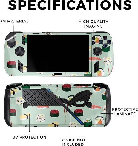 Skin Compatible with Asus ROG Ally X - Tech Web - Premium 3M Vinyl Protective Wrap Decal Cover - Easy to Apply | Crafted in The USA by MightySkins in Saudi Arabia
