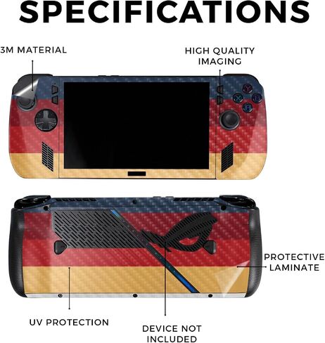 Skin Compatible with Asus ROG Ally X - Tech Web - Premium 3M Vinyl Protective Wrap Decal Cover - Easy to Apply | Crafted in The USA by MightySkins in Saudi Arabia