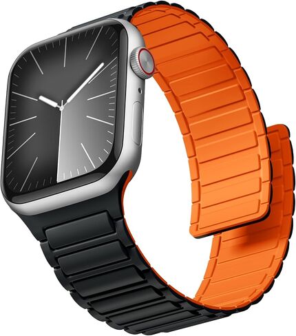 Witzon Magnetic Band Compatible with Apple Watch 45mm for Men 44mm 42mm 41mm 40mm 38mm 49mm Bands Women, Sport Silicone Strap Strong Magnet Link Wristband for iWatch Series 9 8 7 6 5 4 3 1 SE Ultra 2 in Saudi Arabia