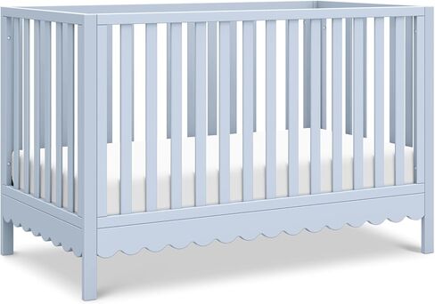 DaVinci Sammy Scallop 4-in-1 Convertible Crib in Light Sage, GREENGUARD Gold Certified in Saudi Arabia