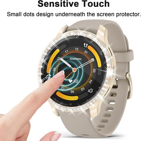 6 Pack Watch Screen Protector for Garmin Venu3S 41mm, Glitter Rhinestone Case Soft TPU Protective Cover Bling Bumper for VENU3S Smart Watch (6 Colors) in Saudi Arabia