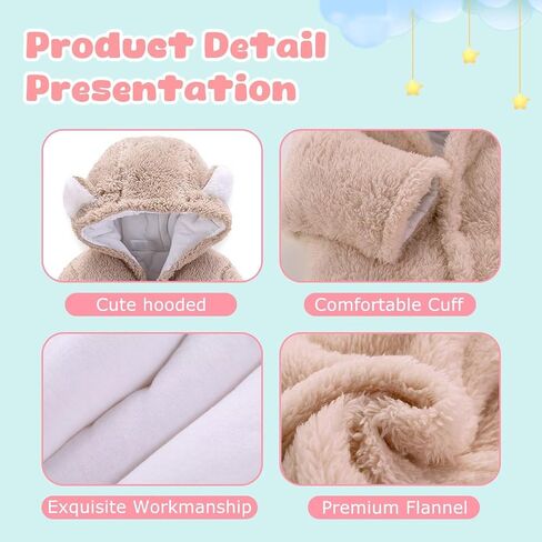 Baby Clothes Winter Snowsuit Cute Bear Suit Newborn Infant Coats Toddler Bodysuits Jumpsuit for Baby Boys Girls in Saudi Arabia