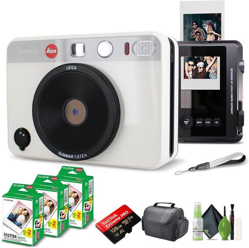 Leica Sofort 2 Instant Camera + 60 Instant Film Sheets (White) Bundle in Saudi Arabia