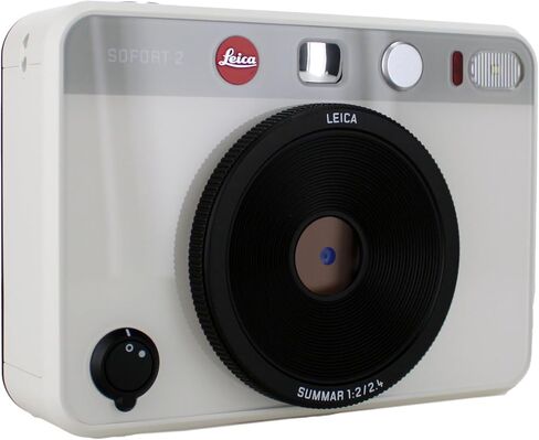 Leica Sofort 2 Hybrid Instant Photo Film and Digital Camera (Red) (19189) with LCD Display Bundle with 128 GB Memory Card + Cleaning Kit in Saudi Arabia