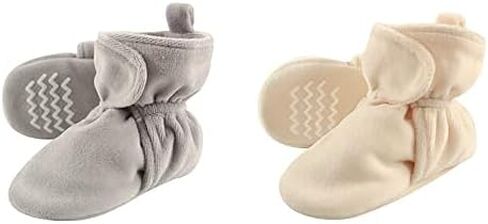 Hudson Baby Cozy Velour Booties, 2-Pack in Saudi Arabia