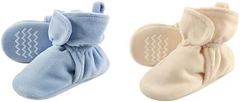 Hudson Baby Cozy Velour Booties, 2-Pack in Saudi Arabia