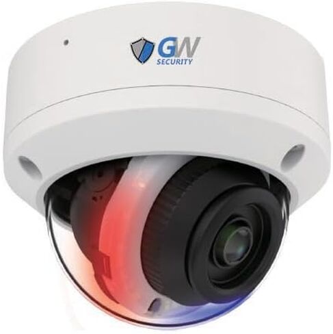 GW Security 8 قنوات 12 ميجابكسل NVR 8 ميجابكسل 4K رؤية ليلية ملونة كاملة الوقت، أضواء إنذار صوتية في اتجاهين، نظام كاميرا أمان مع (8) 8 ميجابكسل AI للكشف عن الوجه/الإنسان/المركبة، كاميرات مراقبة IP PoE Dome in Saudi Arabia