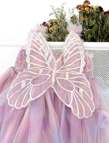 BGFKS Baby Girl Rainbow Floral Tutu Dress,Toddler Girls Birthday Party Princess Dresses with Floral Headband. in Saudi Arabia