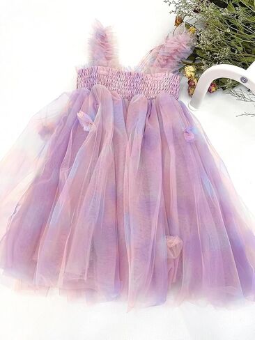 BGFKS Baby Girl Rainbow Floral Tutu Dress,Toddler Girls Birthday Party Princess Dresses with Floral Headband. in Saudi Arabia