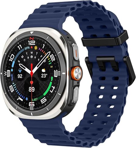 MoKo Sport Band Compatible with Samsung Galaxy Watch Ultra Band 47mm (2024) Women Men, Breathable Soft Silicone Waterproof Watch Strap Accessories for Samsung Watch Ultra Band in Saudi Arabia