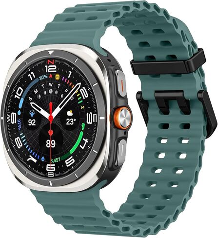 MoKo Sport Band Compatible with Samsung Galaxy Watch Ultra Band 47mm (2024) Women Men, Breathable Soft Silicone Waterproof Watch Strap Accessories for Samsung Watch Ultra Band in Saudi Arabia