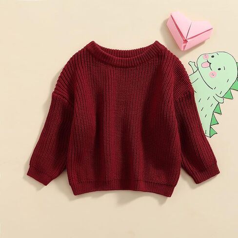 Toddler Baby Girl Boy Knit Football Sweater Long Sleeve Pumpkin Sweasthirt Fall Winter Clothes Football Outfit in Saudi Arabia