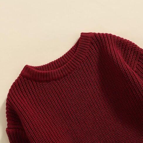 Toddler Baby Girl Boy Knit Football Sweater Long Sleeve Pumpkin Sweasthirt Fall Winter Clothes Football Outfit in Saudi Arabia