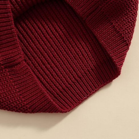 Toddler Baby Girl Boy Knit Football Sweater Long Sleeve Pumpkin Sweasthirt Fall Winter Clothes Football Outfit in Saudi Arabia