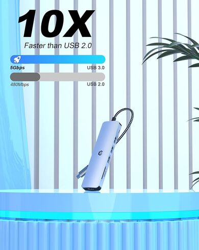 محور USB C، محور TOTU 6 في 1 من النوع C، محطة إرساء للكمبيوتر المحمول مع HDMI 4K، USB 3.0، 2*USB 2.0، قارئ بطاقة SD/TF لأجهزة الكمبيوتر المحمولة من النوع C in Kuwait