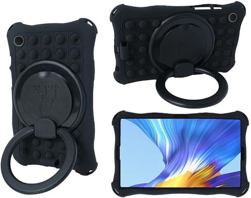 Case for Samsung A9 8.7-inch Tablet SM-X110 X115 X117 Colorful Silicone Case with 360° Rotatable Stand for Multi-Angle Video Viewing (Colorful Dark Blue) in Saudi Arabia