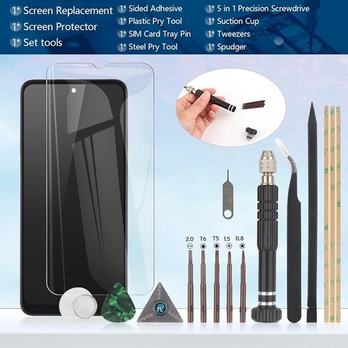 YWLRONG for Motorola Moto G 5G 2024 Screen Replacement for Motorola G 5G 2024 XT2417 LCD Display Touch Screen Digitizer Assembly Replacement with Tools（with Frame） in Saudi Arabia