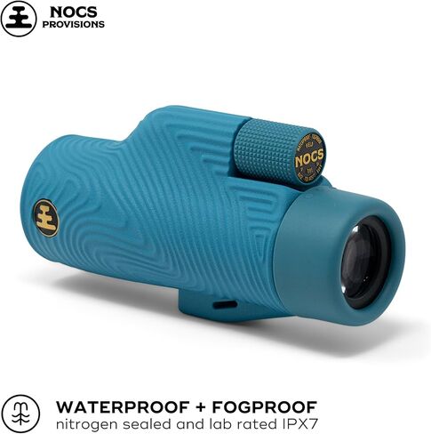 Nocs Provisions Field Tube 8x32 أحادي العين مقاوم للماء، تلسكوب تكبير 8X، منشور Bak4، مجال رؤية واسع لمشاهدة الطيور وحقائب الظهر ومشاهدة الحياة البرية - بني Paydirt in Kuwait
