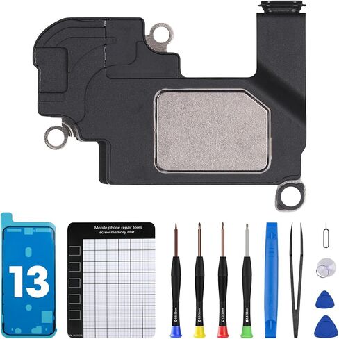 for iPhone 13 Earpiece Speaker Replacement OEM Ear Piece Fix Sound Speaker Internal Receiver Module Complete Repair Tool Kit Waterproof Sticker A2631 A2633 A2634 A2635 A2482 in Saudi Arabia