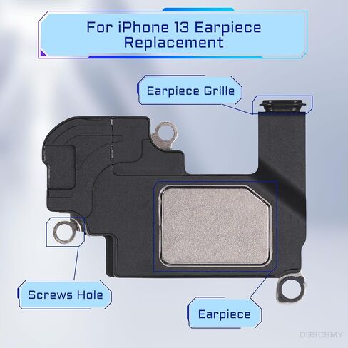 for iPhone 13 Earpiece Speaker Replacement OEM Ear Piece Fix Sound Speaker Internal Receiver Module Complete Repair Tool Kit Waterproof Sticker A2631 A2633 A2634 A2635 A2482 in Saudi Arabia