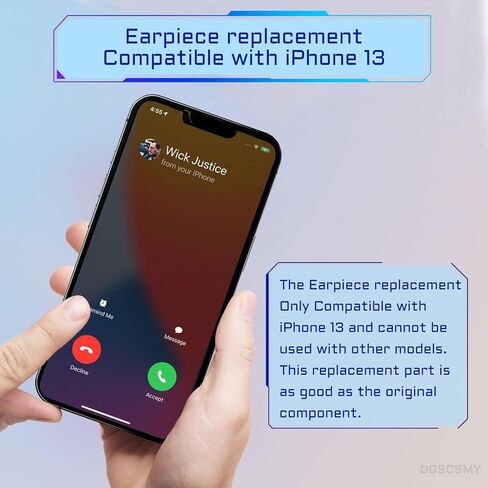 for iPhone 13 Earpiece Speaker Replacement OEM Ear Piece Fix Sound Speaker Internal Receiver Module Complete Repair Tool Kit Waterproof Sticker A2631 A2633 A2634 A2635 A2482 in Saudi Arabia