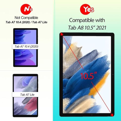 شاشة بديلة لشاشة Samsung Tab A8 10.5 بوصة 2021 LCD لجهاز Samsung Tab A8 10.5 بوصة 2021 SM-X200 مجموعة محول رقمي لشاشة اللمس Incell (أسود) in Kuwait