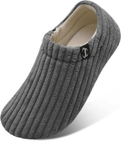 Scurtain Unisex Mens Womens Slippers Socks Artificial Woolen Slippers for Women Men with Non-slip Rubber Sole in Saudi Arabia