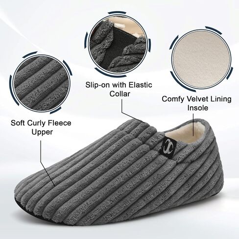 Scurtain Unisex Mens Womens Slippers Socks Artificial Woolen Slippers for Women Men with Non-slip Rubber Sole in Saudi Arabia