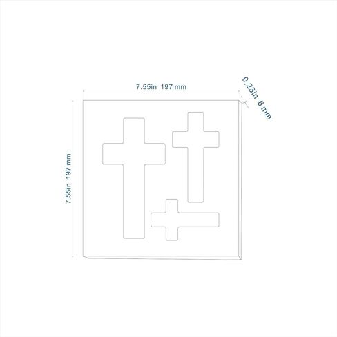 Cross Router Template, Clear Acrylic Ribbon Template, Router Inlay Template, Woodworking Router Template, DIY Craft Template (Model 1) in Saudi Arabia