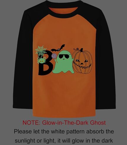 DDSOL Boys Toddler Halloween Skeleton Shirt Dinosaur Monster Truck Long Sleeve T-Shirt Boo Pumpkin Tee Top Kid Clothes in Saudi Arabia