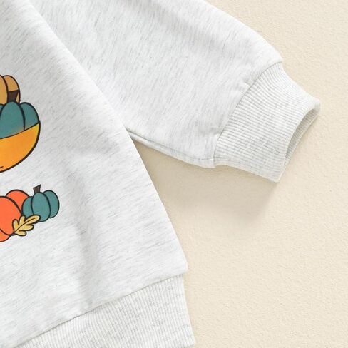 FYBITBO Infant Baby Boys Fall Winter Clothes Pumpkin Tractor Sweatshirt Long Sleeve Shirt Pants Toddler Halloween Outfits in Kuwait