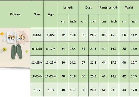 FYBITBO Infant Baby Boys Fall Winter Clothes Pumpkin Tractor Sweatshirt Long Sleeve Shirt Pants Toddler Halloween Outfits in Kuwait