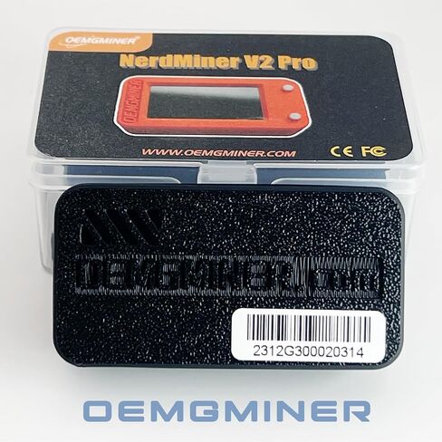 NerdMiner V2 Pro 78KH/s T-Display S3 Bitcoin Solo Lottery Miner Win 3.125 BTC with Low Power Consumption - WiFi Connection, and USB-C Power (NerdMiner V2 Pro-Orange) in Kuwait