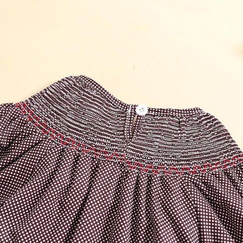 Toddler Baby Girl Halloween Outfits Pumpkin Print Plaid Short Puff Sleeve Smocked Romper Cotton Linen Bodysuit in Saudi Arabia